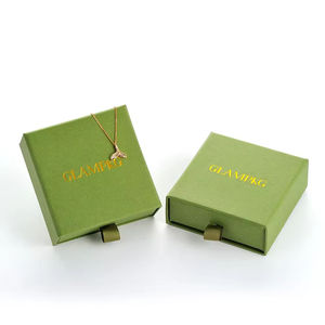 Customized Logo Sliding Paper Jewelry <b>Box</b> Wholesale Factory Price Rigid <b>Drawer</b> Packaging <b>Box</b> for Bracelet Necklace Earring Ring - Product Image 3
