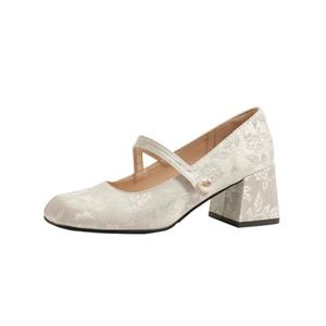 Zapatos Casuales con Estampado de Camelia Estilo Chino 2026, Sandalias a Juego con Falda Cheongsam y Falda Horse-Face, Zapatos Qipao Planos y de Tacón Alto - Product Image 4