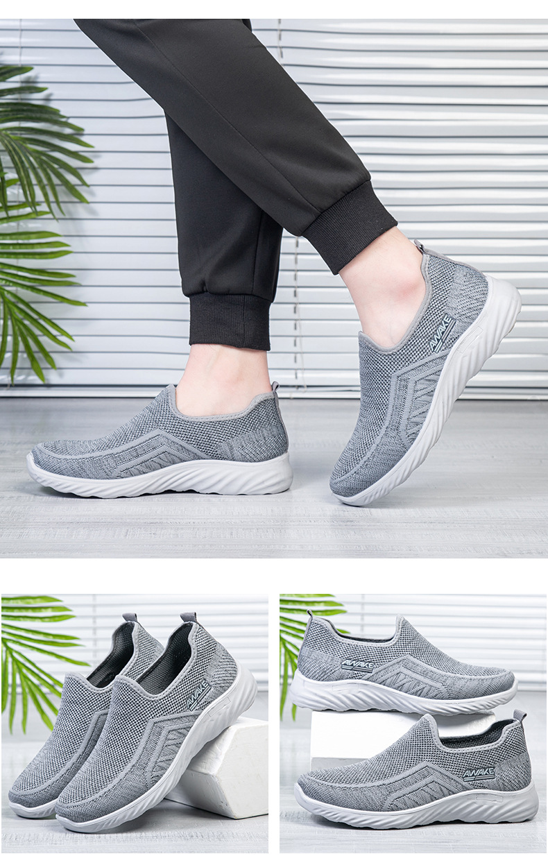 Acheter Baskets d'été en maille pour hommes, chaussures de course de sport et de loisirs en toile, chaussures décontractées en tissu respirant