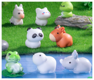 Micro cảnh quan phụ kiện mini nhựa con số động vật trẻ em Bom tắm đồ chơi thu nhỏ những điều đẹp cho các trang trí vườn - Product Image 6