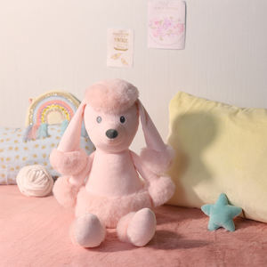 Peluche adorable de caniche <span class=keywords><strong>rose</strong></span>, super douce, en peluche lavée, jouet réconfortant, 20 cm, pour la fête des enfants, mariage, rembourrage en coton PP - Product Image 4