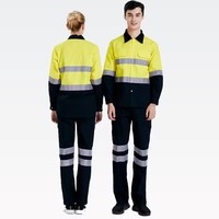 Vêtements de Travail de Sécurité pour Atelier Industriel Haute Visibilité avec Bande Réfléchissante