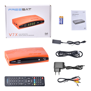 Asher-Receptor de satélite digital V7X, nuevo, <span class=keywords><strong>DVB</strong></span> <span class=keywords><strong>S</strong></span>, <span class=keywords><strong>DVB</strong></span> S2, salida dual, <span class=keywords><strong>USB</strong></span>, wifi, dongle, mando a distancia, función integrada, plástico, Reino Unido - Product Image 6