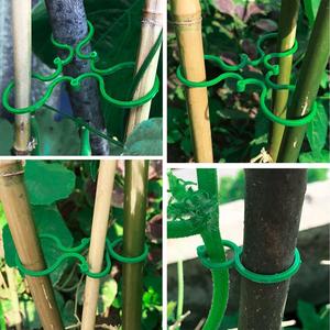 Clips de plantes vertes réutilisables de haute qualité, support pour plantes grimpantes de jardinage, résistant aux intempéries, revêtement PE, 6x4 cm, <span class=keywords><strong>aide</strong></span> à sécuriser les plantes - Product Image 3