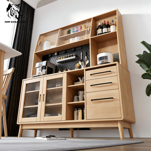 Mueble de comedor de madera de diseño moderno, aparador, gabinete de cocina, de fábrica original, bajo costo, personalizado, gran stock listo para enviar. - Product Image 3