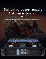 FP20000Q Amplificateur de puissance professionnel DJ de classe D à 4 canaux 16000 Watts FP20000Q