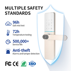 Oyo Dễ dàng cài đặt Khóa Thông Minh Chống Trộm xử lý mã pin phòng chốt cửa trước khóa với mã vân tay và chìa khóa - Product Image 2