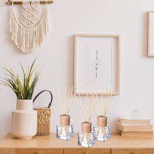 Home Fragrance Large Capacity Premium Glass Essential Oil Air Freshener Perfume <b>Reed</b> <b>Diffuser</b> Set 200ml 500ml Gift Box - Product Image 3