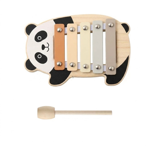 Jouets musicaux éducatifs pour bébés, 5 gammes, <span class=keywords><strong>xylophone</strong></span> en bois en forme d'animal panda pour les bébés de <span class=keywords><strong>12</strong></span> <span class=keywords><strong>mois</strong></span> et plus - Product Image 1
