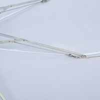 Parapluie de mariage pliant automatique à deux sections, design classique, poignée en plastique blanc, 8 baleines, revêtement en zinc, polyester 170T, prix compétitif