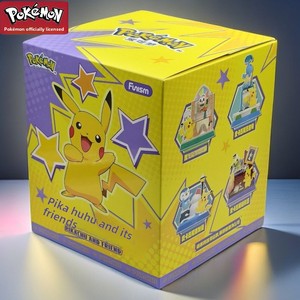 Autentica Scatola Misteriosa <span class=keywords><strong>Pokémon</strong></span> con <span class=keywords><strong>Pikachu</strong></span> e i Suoi Amici, Statuetta in Vetro, Decorazione da Scrivania, Regalo per Ragazze dai 5 ai 7 Anni - Product Image 6