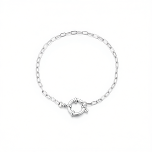 Amy Amy – Bracelet à chaîne plaqué argent avec fermoir, bijoux pour femmes, cadeau, Style classique, P2011 - Product Image 3