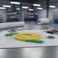 Kabel Patchcord Fiber Optik SC/APC SC/UPC SM MM Simplex Duplex Jumper FC SC APC LC UPC ST E2000 MTRJ 1M 3M 5M
