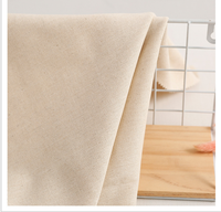 Tissu de tissage à passepoil mixte polyester-lin organique teint uni pour le textile à la maison et les vêtements de mode pour les robes