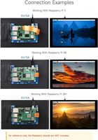 Waveshare Pantalla DSI de 8 pulgadas Interfaz MIPI IPS Pantalla táctil capacitiva 1280X800 Pixel para Raspberry Pi 5/4B/3B +/+ CM3 3A/3 +/CM4