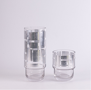 Vasos de Vidrio de Color de Alta Calidad con Logotipo Personalizado, Vasos de Vidrio Negro Transparente de Lujo Resistentes al Calor con Logotipo Personalizado - Product Image 1