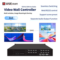 Prosesor Video Wall HD-MI 8 Input 8 Output Berkinerja Tinggi, Mendukung Kustomisasi Pengontrol Penyambungan Multi-Layar 2x2 2x3 2x4 1x8