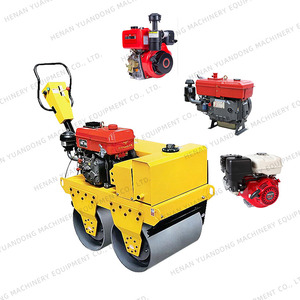 Small 600 Walk-Behind 20kn*2 Double Drum Vibrate Road <strong>Roller</strong> <strong>Manual</strong> 0.5 Ton Vibratory <strong>Roller</strong> <strong>Compactor</strong> Drum - Product Image 2