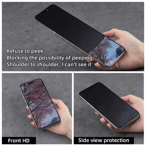 Protector de pantalla de vidrio de privacidad antiespía mate para teléfonos móviles iPhone 11 Pro <span class=keywords><strong>Max</strong></span> Samsung <span class=keywords><strong>S23</strong></span> Redmi Note 10S - Product Image 2