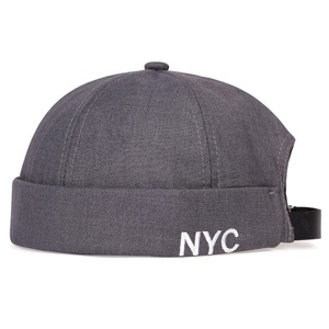 Casquette Docker sans visière blanche à 6 panneaux pour femme, motif pois et léopard, personnalisable avec logo, style sportif en dobby, casquette sans visière pour propriétaire <span class=keywords><strong>de</strong></span> maison - Product Image 3