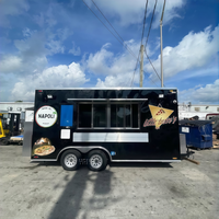 Cuisine mobile de remorque de camion de nourriture pour le diagramme de nourriture de burger de crème glacée de hot-dog en vente avec les USA complets d'équipement adaptés aux besoins du client