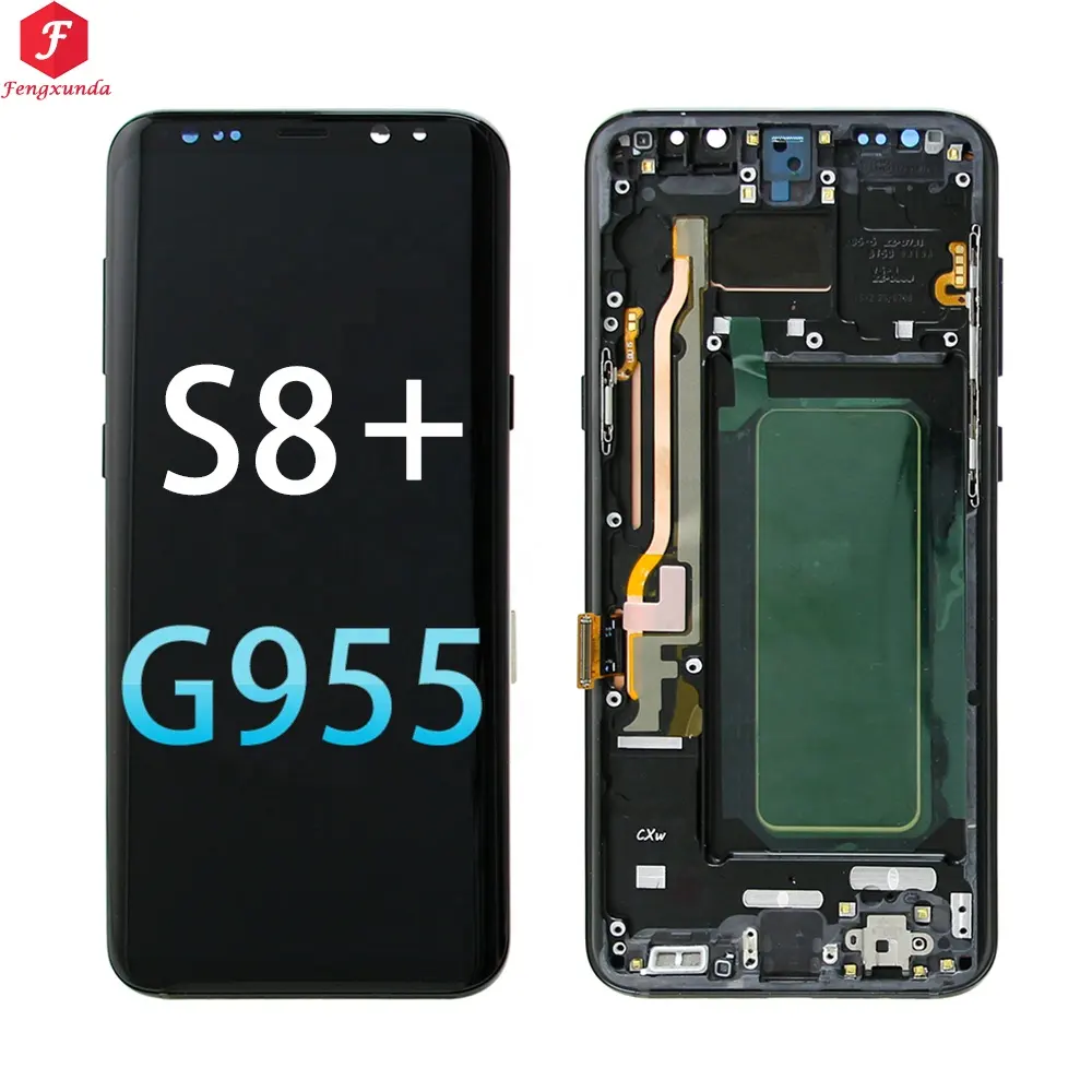 لسامسونج s8 plus شاشة lcd أصلية لهاتف Galaxy S8 Plus S8 + G955F شاشة مع إطار