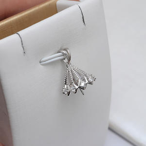 Pendentif en argent S925 avec grosse perle de 12-14 mm, accessoires de bricolage pour femmes, pendentif pour appui-tête, 720 composants et accessoires de bijouterie - Product Image 4