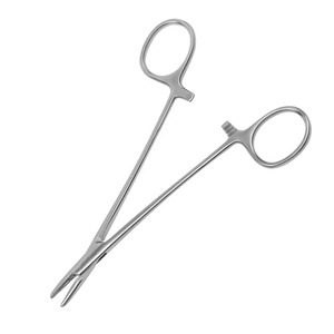 Pinza Portaagujas de Alta Calidad, de Plata, de 7 Pulgadas, Punta Curva, para Hospital, Laboratorio Médico, Quirófano - Product Image 5