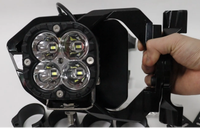 Rétroviseurs latéraux tout-terrain pour UTV avec éclairage LED en option (lot de deux) – Inclut un support à double pince pour ATV SxS – Logo personnalisé