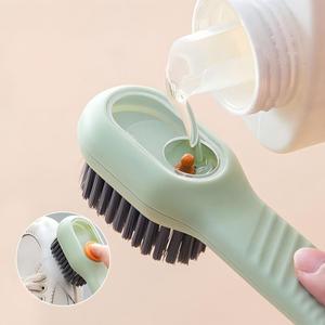 Cepillo para Zapatos con Dispensador de Jabón Incorporado, Herramienta de Limpieza para Lavar Zapatos, Tipo Presión Perfecta, Herramienta Doméstica - Product Image 1
