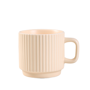 Canecas de Cerâmica Caneladas Estilo Nórdico Minimalista, Atacado a Granel em Estoque, Caneca de Chá e Café de Luxo para Casa, Escritório, Café e Festas - Product Image 1