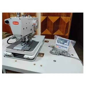 Good Condition Used Siruba BH-9820 SERIES Direct-drive Programmable Electronic Eyelet Button Holer Sewing Machine