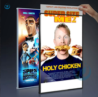 Caja de luz delgada A1A2A3A4, publicidad personalizada, vidrio ultrafino, LED, menú rectangular superbrillante, caja de luz, tablero de luz, menú Led