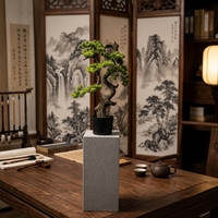 Plante artificielle en bonsaï avec pot, arbres artificiels de style bonsaï, plantes vertes pour la décoration intérieure et la décoration de cadeaux