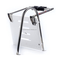 Échelle télescopique pliable en acier inoxydable pour plateforme de baignade de bateau marin, échelle de piscine, échafaudage