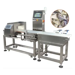 Máquina combinada de detector de metales de alta precisión Dynamic Check Weigher para alimentos