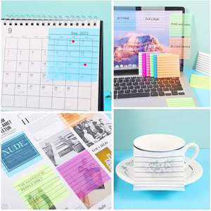 50 Sheets Colorful 3x3 Inch Lined Sticky Notes <b>Memo</b> <b>Pads</b> Removable Strong Adhesion Self-Adhesive for Offices Schools - Product Image 6