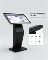Écran LCD 65 pouces, borne interactive d'information Android tout-en-un, borne de consultation tactile