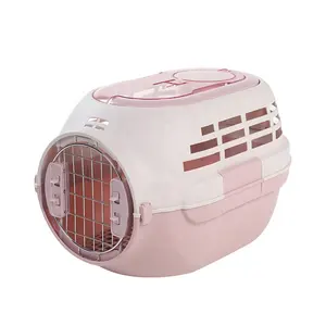 6 Color Breathable Round Panoramic Window Trolley Pet Carrier With Wheels Outdoor Cat House
