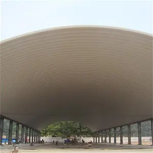 사전 엔지니어링 대형 스팬 강철 구조 사용자 정의 스포츠 경기장 설계 도면이있는 조립식 강철 건물