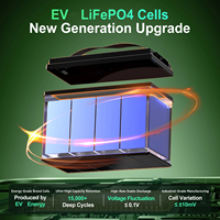 Baterai LiFePO4 HYL 12.8V 100Ah dengan BMS 100A Terintegrasi, 10000 Siklus, Umur Panjang, untuk Sistem Tenaga Surya RV, Motor Trolling, dan Kelautan
