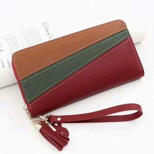 Free Sample high quality designer handmade large luxury women <b>wallet</b> polyester <b>red</b> - Product Image 1