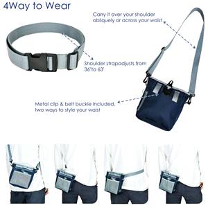 Free sample Hands Free Canvas <b>Dog</b> <b>Training</b> Treat <b>Bag</b> Automatic Close <b>Dog</b> Feeding Walking Pouch Pet <b>Training</b> Accessories - Product Image 3