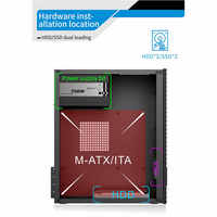 Casing komputer pendingin desktop casing komputer gaming menara stereoskopik ventilasi casing gaming