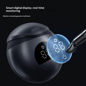 Afeitadora Eléctrica Portátil Mini para Hombre, Sin Dolor, Doble Cabezal, de Bolsillo, Rotatoria, con Pantalla LED, para Afeitado en Seco y Húmedo - Product Image 5
