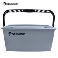 ROLLINGDOG 20101 גדול בית קיר ציור 18 "עמיד פלסטיק גלגלת צבע מגש דלי 20101