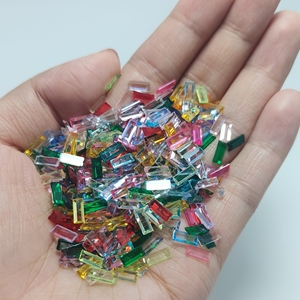 CHENXI Vente en gros de perles de slime Bingsu transparentes comme du cristal, 500G, mélange de couleurs, remplissage de slime en résine, perles en vrac pour DIY - Product Image 2