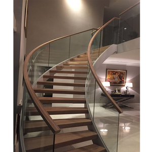 <span class=keywords><strong>Escalier</strong></span> courbé en acier à cadre en acier, style balai, avec poutre en acier au carbone, gain de place, fournisseur Foshan 2026 - Product Image 1