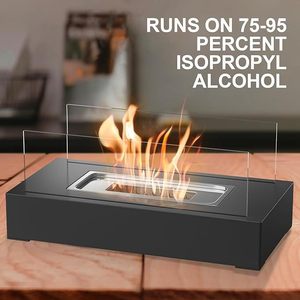 Chimenea <span class=keywords><strong>de</strong></span> <span class=keywords><strong>Etanol</strong></span> Rectangular para Mesa, Chimenea Portátil para Exteriores, Calentador y Lámpara <span class=keywords><strong>de</strong></span> Llama, Decoración Moderna para el Hogar - Product Image 6