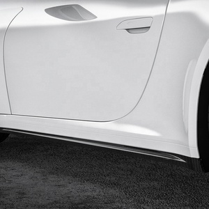 สเกิร์ตข้างคาร์บอนไฟเบอร์แบบแห้งเคลือบเงา สำหรับ Porsche 911 992 <span class=keywords><strong>Carrera</strong></span> 4 4S ปี 2019-2025 - Product Image 6